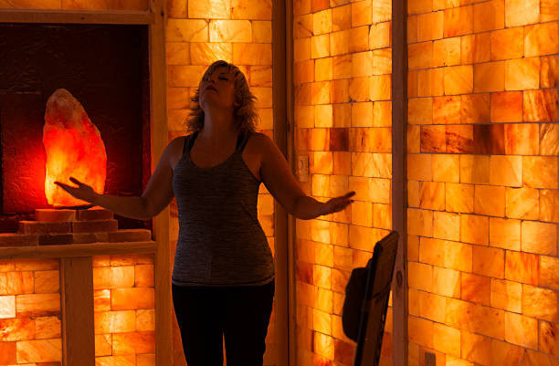 Himalayan salt bricks and tiles for building salt room