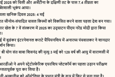 Read Daily Hindi Current Affairs Article 6 May 2025
