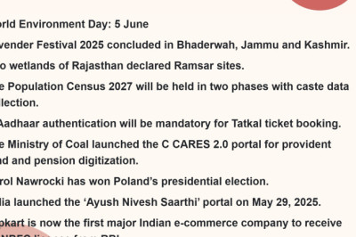 7 June 2025 Current Affairs Highlights